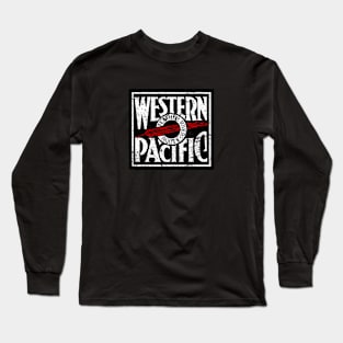 Distressed Western Pacific Railroad Long Sleeve T-Shirt